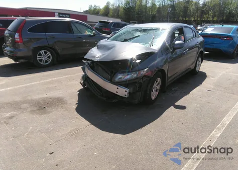 2013 Honda Civic Lx from USA, damaged, VIN 2HGFB2F50DH589203